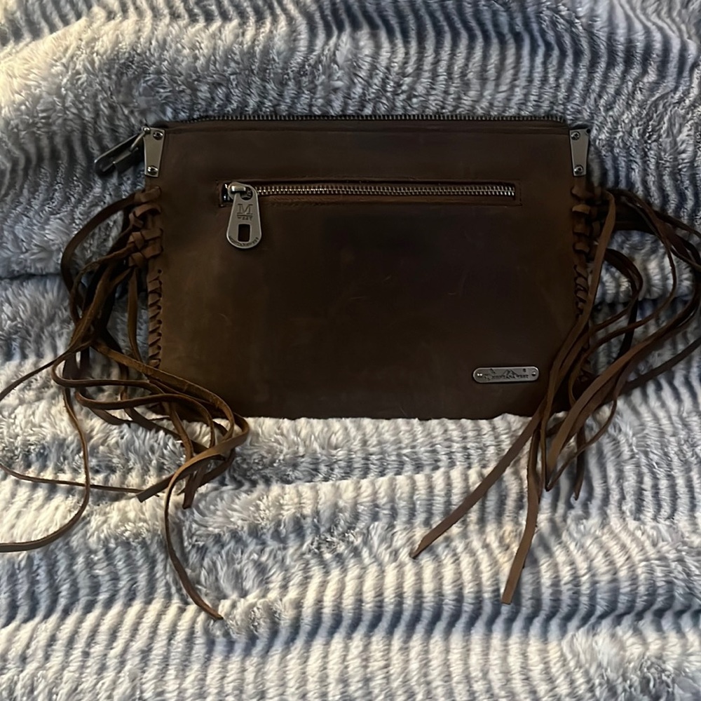Montana West Genuine Leather Hair-on Cowhide Clutch